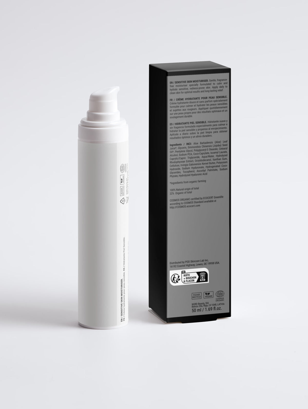 Sensitive Skin Moisturiser, Fragrance Free